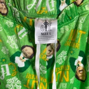 Elf Men’s Pajama Pants Size Large Will Farrell Nut Cracker